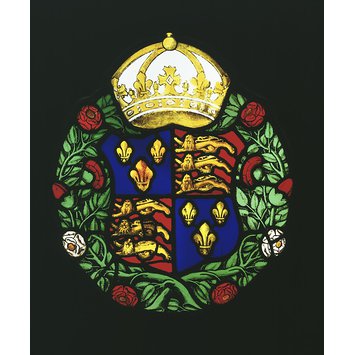 Panel - Arms of Tudors; Arms of Henry VIII; Arms of Edward VI Panel - Arms of Tudors; Arms of Henry VIII; Arms of Edward VI