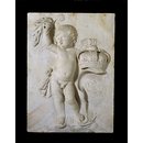 A putto holding the Crown and Coat of Arms of Scotland (Putto)