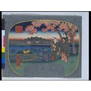 Woodblock print - The Hashiba Crossing; Ferry Crossings in Katsushika in the Eastern Capital Woodblock print - The Hashiba Crossing; Ferry Crossings in Katsushika in the Eastern Capital