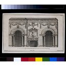 Plate 38, the Great Dining Room at Houghton Hall; The Designs of Inigo Jones and others (Print)