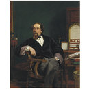 Oil painting - Charles Dickens