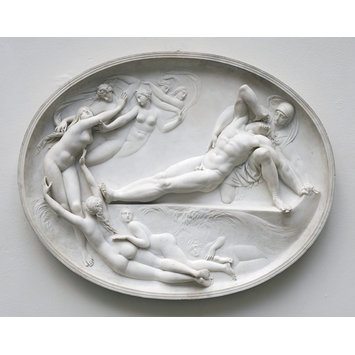 Relief - Thetis and her Nymphs rising from the sea to console Achilles for the loss of Patroclus