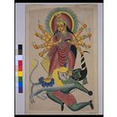 Durga killing Mahishasura (Painting) Durga killing Mahishasura (Painting)
