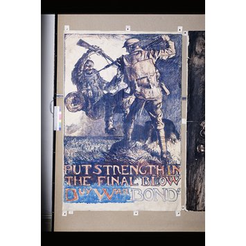 Poster - Put Strength in the Final Blow. Buy War Bonds Poster - Put Strength in the Final Blow. Buy War Bonds