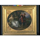 A Nymph Drawing Her Bow on a Youth (Oil painting)