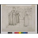 Study for Dante and Beatrice (Drawing)