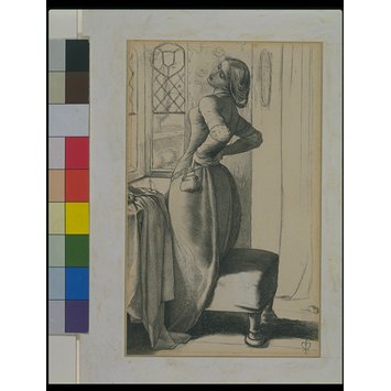 Drawing - Mariana in the Moated Grange