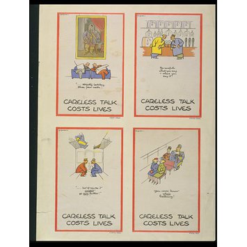 Poster - '...but of course it mustn't go any further!'; Careless Talk Costs Lives