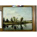 Oil painting - Water-meadows near Salisbury