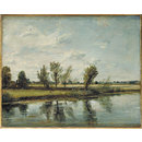 Oil painting - Water-meadows near Salisbury
