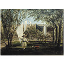 A Garden Scene (Oil painting)