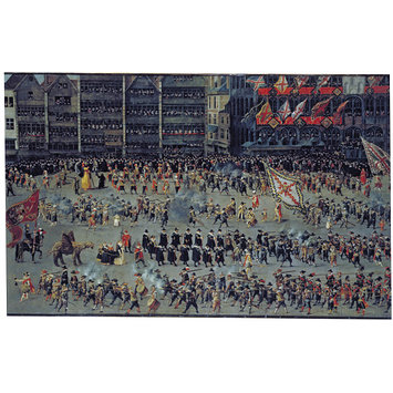 Oil painting - The Ommeganck in Brussels on 31 May 1615: The Senior Guilds Oil painting - The Ommeganck in Brussels on 31 May 1615: The Senior Guilds
