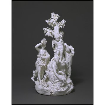 Figure group - The Three Graces distressing Cupid Figure group - The Three Graces distressing Cupid