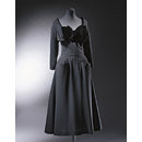 Maxim's; La Ligne Corolle; New Look (Cocktail dress with choker and hat)