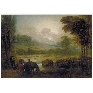 Oil painting - A View of Snow Hill, Windsor Great Park