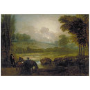 Oil painting - A View of Snow Hill, Windsor Great Park