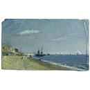 Oil painting - Brighton Beach, with Colliers