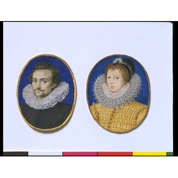 Miniature - Portrait of a man in black