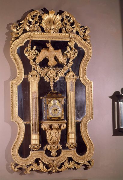 An Italian Baroque Painted and Parcel Gilt Mirror at 1stdibs