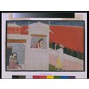 Rukmini and the messenger (Painting)
