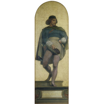 Oil painting - Donatello: design for a mosaic in the Museum (the 'Kensington Valhalla'); The Kensington Valhalla Oil painting - Donatello: design for a mosaic in the Museum (the 'Kensington Valhalla'); The Kensington Valhalla