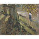 Study of Tree Trunks (Oil painting)