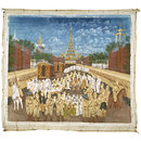 The departure of King Thibaw and Queen Supayalat from Mandalay at the end of the Third Burma War in 1885. (Painting) The departure of King Thibaw and Queen Supayalat from Mandalay at the end of the Third Burma War in 1885. (Painting)