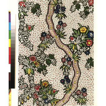 Block-impression of textile design Block-impression of textile design