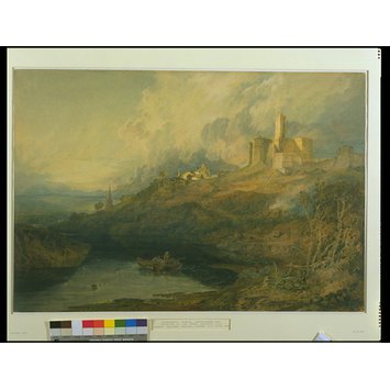 Watercolour - Warkworth Castle, Northumberland