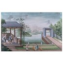 Wrapping porcelain in rice straw and packing in wooden tubs (Painting)