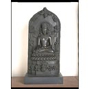 Sculpture - seated  crowned Buddha