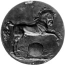 A Horse Leaping over a Globe (Plaquette)