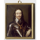Portrait of Charles I, after Van Dyck (Enamel miniature)