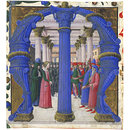 St Giustina disputing with Maximian (Manuscript)