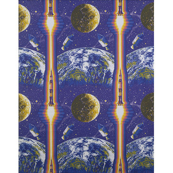 Furnishing fabric - Lunar Rocket