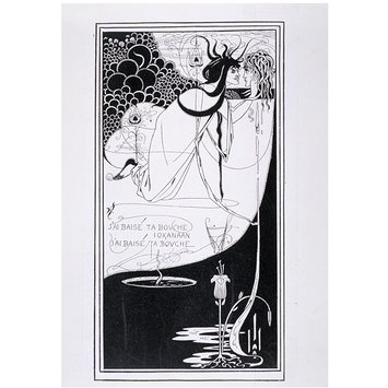 Print - Design for The Climax from Oscar Wilde's Salome; J'ai baisé ta bouche Iokanaan