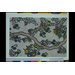 Block-impression of textile design Block-impression of textile design