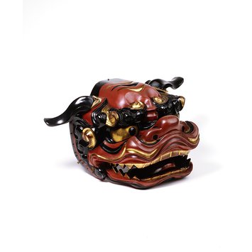 Mask - Festival mask in the form of a Lion Dog (J. Shishi) Mask - Festival mask in the form of a Lion Dog (J. Shishi)