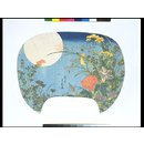 Autumn Flowers and the Moon (Woodblock print)