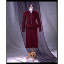 Skirt suit and hat