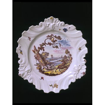 Plate - The Fox, the Dog and the Cock Plate - The Fox, the Dog and the Cock