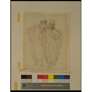 Drawing - Une confidence (deux avocats); Two barristers ; Une confidence