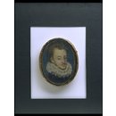 Miniature - Portrait of Francois Hercule, Duc d'Alencon (1554-1584)