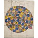 Board game - The New Game of Emulation Designed for The Amusement of Youth of both Sexes and calculated to inspire their Minds with an abhorrence of vice and a love of virtue
