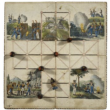 Board game - The Game of Besieging; Das Belagerungspiel
