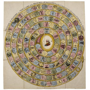 Board game - Historical Pastime or a New Game of the History of England from the Conquest to the Accession of George the Third