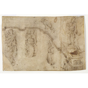 Design - The right side of the Fonte Gaia, Siena Design - The right side of the Fonte Gaia, Siena
