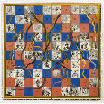 Board game - Kismet; Snakes and ladders Board game - Kismet; Snakes and ladders