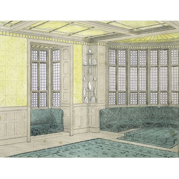 Design - Perspective design for the billiard room at No.1 Holland Park