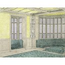 Design - Perspective design for the billiard room at No.1 Holland Park